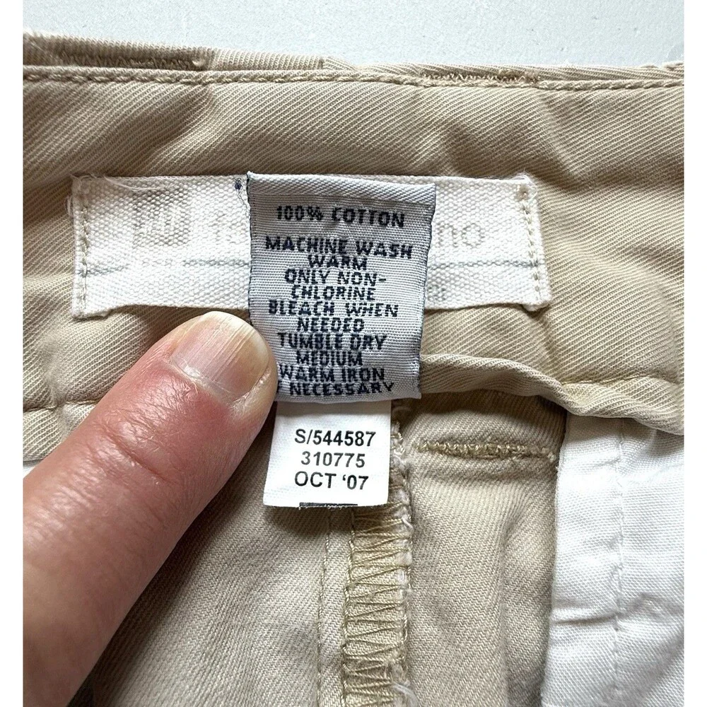 Gap Favorite Chino Tan Mini Skirt Sz 4 Y2K Preppy 2007 Style